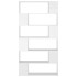 Estantería divisor de espacios blanco brillo 100x24x188