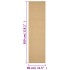 Alfombra de sisal natural 80x300