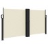 Toldo lateral retráctil crema 120x1000