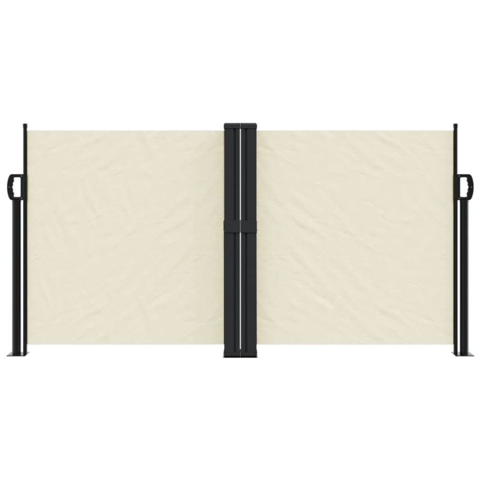 Toldo lateral retráctil crema 120x1000