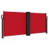 Toldo lateral retráctil rojo 100x1000
