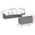 Set sofás de jardín 7 piezas y cojines ratán sintético
