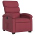 Sillón reclinable elevable tela rojo