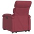 Sillón reclinable elevable tela rojo