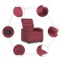 Sillón reclinable elevable tela rojo
