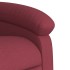 Sillón reclinable elevable tela rojo