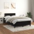 Cama box spring con colchón terciopelo negro 120x190