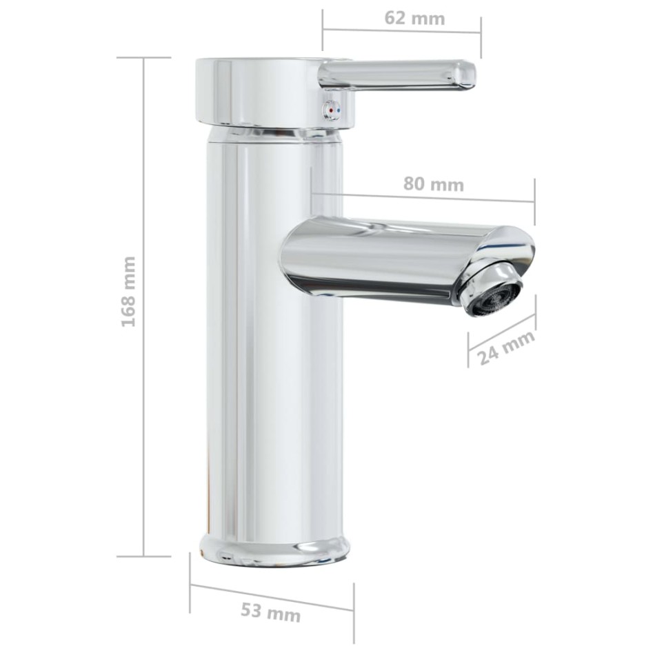 Lavabo empotrado con grifo cerámica blanco 42x39x18