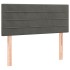 Cama box spring con colchón terciopelo gris oscuro 120x190