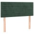 Cama box spring con colchón terciopelo verde oscuro 120x190