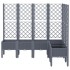 Jardinera con enrejado PP azul gris 160x120x142