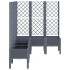 Jardinera con enrejado PP azul gris 160x120x142