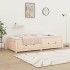 Sofá cama de madera maciza de pino 75x190
