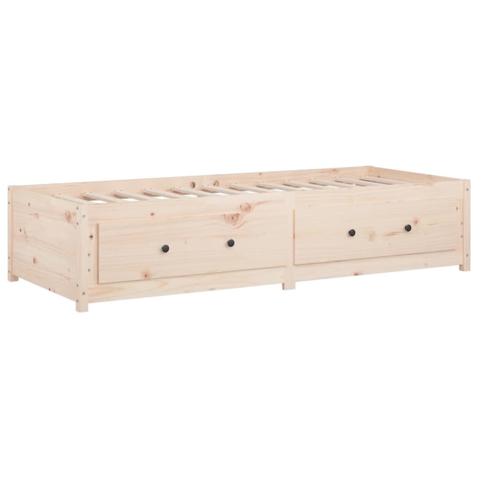 Sofá cama de madera maciza de pino 75x190