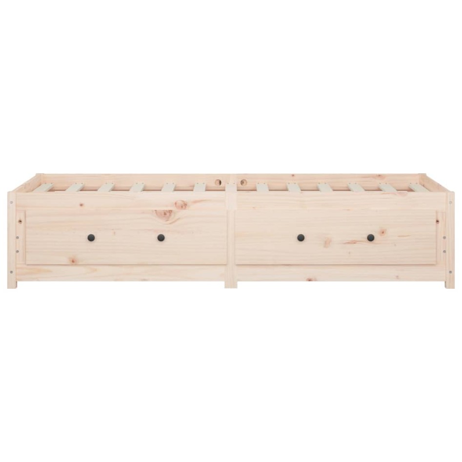 Sofá cama de madera maciza de pino 75x190