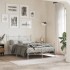 Estructura cama sin colchón con estribo metal blanco 120x190