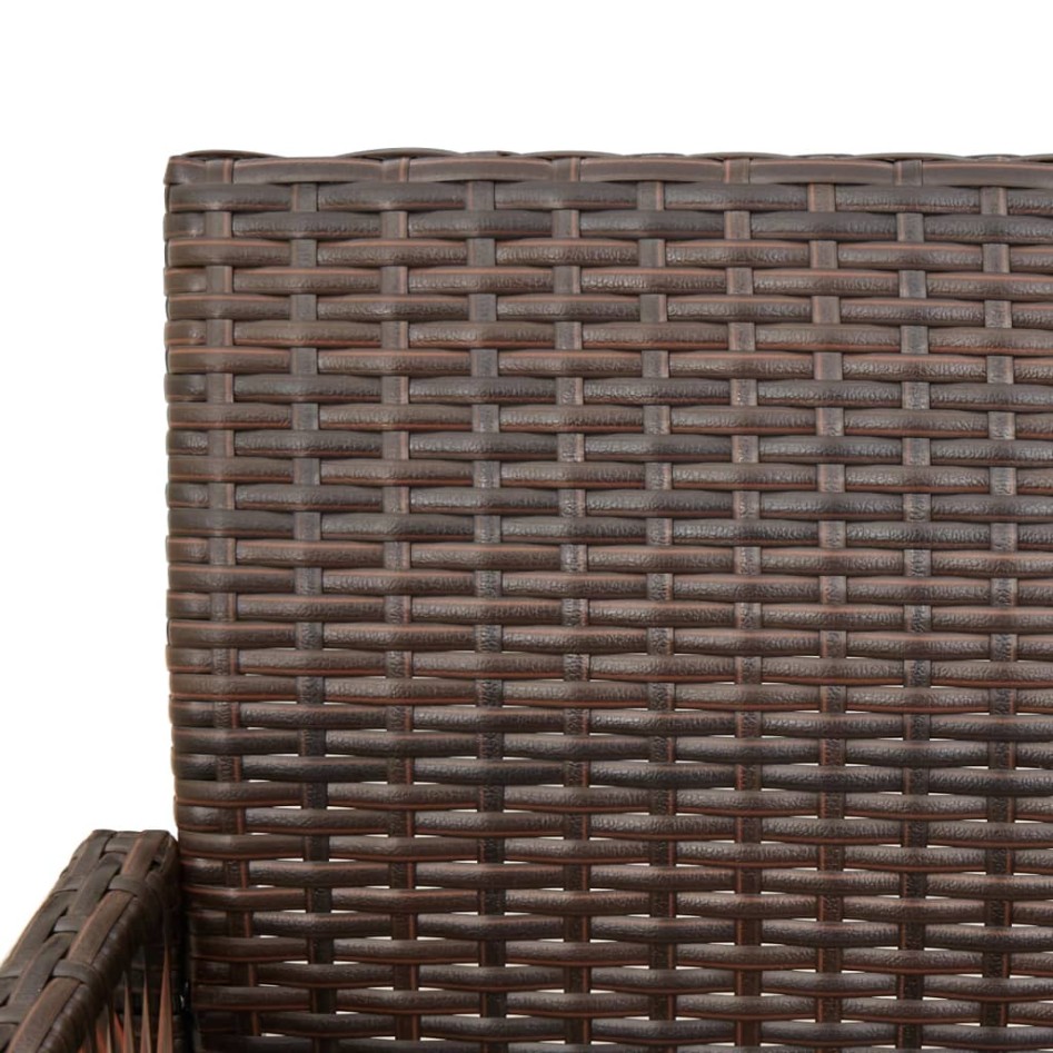 Taburetes altos de jardín 2 unidades ratán sintético