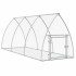 Conejera acero galvanizado plateado 300x105x120