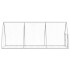 Conejera acero galvanizado plateado 300x105x120