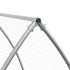 Conejera acero galvanizado plateado 300x105x120