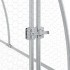 Conejera acero galvanizado plateado 300x105x120