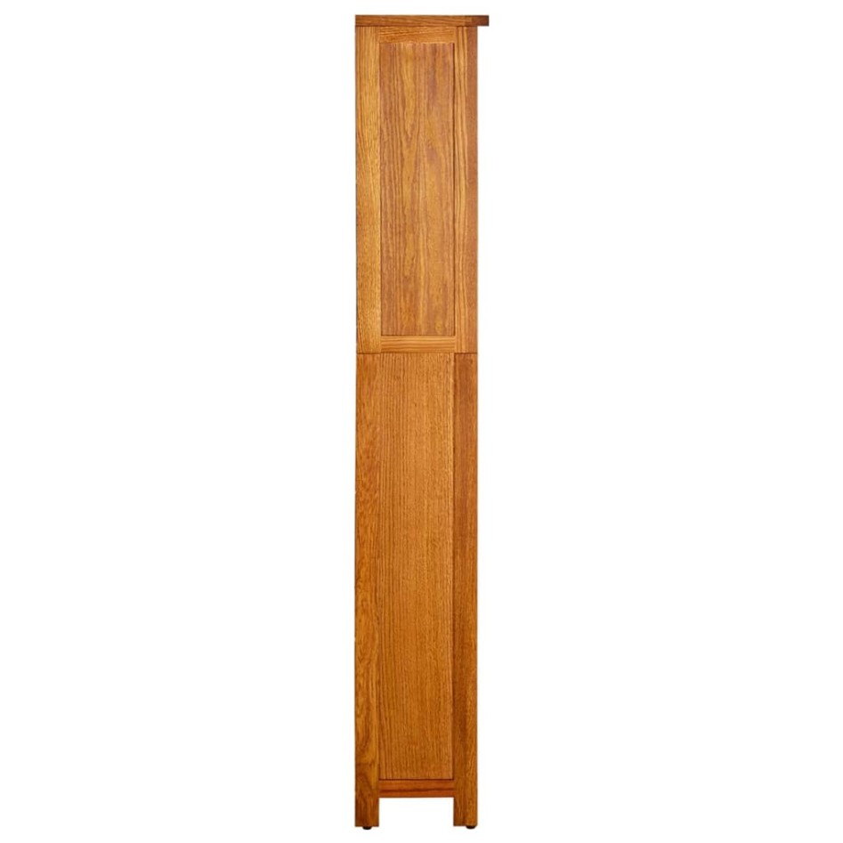 Estantería de 5 niveles de madera maciza de roble 70x22x140