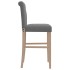 Taburetes altos 2 uds madera maciza de caucho y