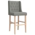 Taburetes altos 2 uds madera maciza de caucho y
