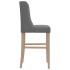 Taburetes altos 2 uds madera maciza de caucho y