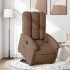 Sillón reclinable elevable de tela