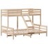 Litera de madera maciza de pino 80x200/140x200