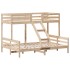 Litera de madera maciza de pino 90x200/140x200