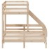 Litera de madera maciza de pino 90x200/140x200