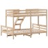 Litera de madera maciza de pino 90x200/140x200