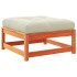 Set de sofás jardín 5 pzas con cojines madera pino marrón