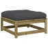 Set de sofás jardín 5 pzas con cojines madera pino