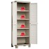 Keter Armario de almacenaje con estantes Excellence beige taupe 182