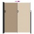 Toldo lateral retráctil gris taupe 220x500