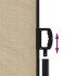 Toldo lateral retráctil beige 180x500