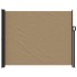 Toldo lateral retráctil gris taupe 160x600