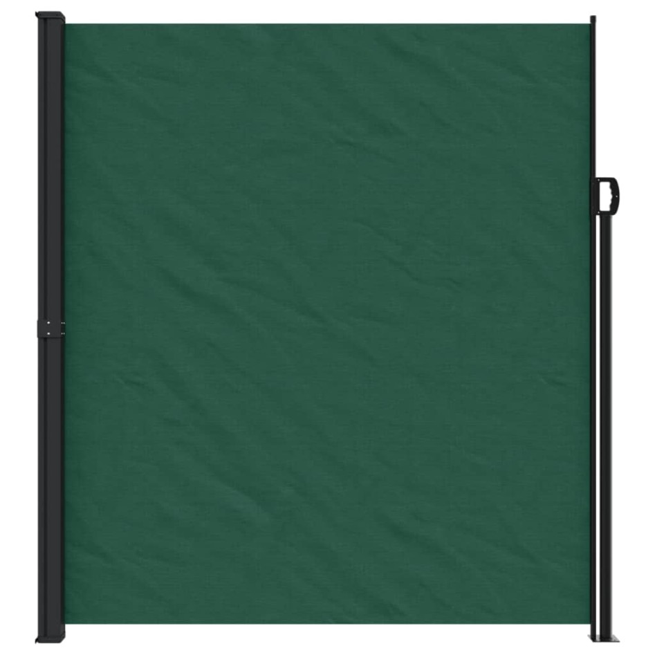 Toldo lateral retráctil verde oscuro 220x300