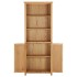 Estantería con 2 puertas de madera maciza de roble 70x30x180