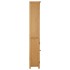 Estantería con 2 puertas de madera maciza de roble 70x30x180