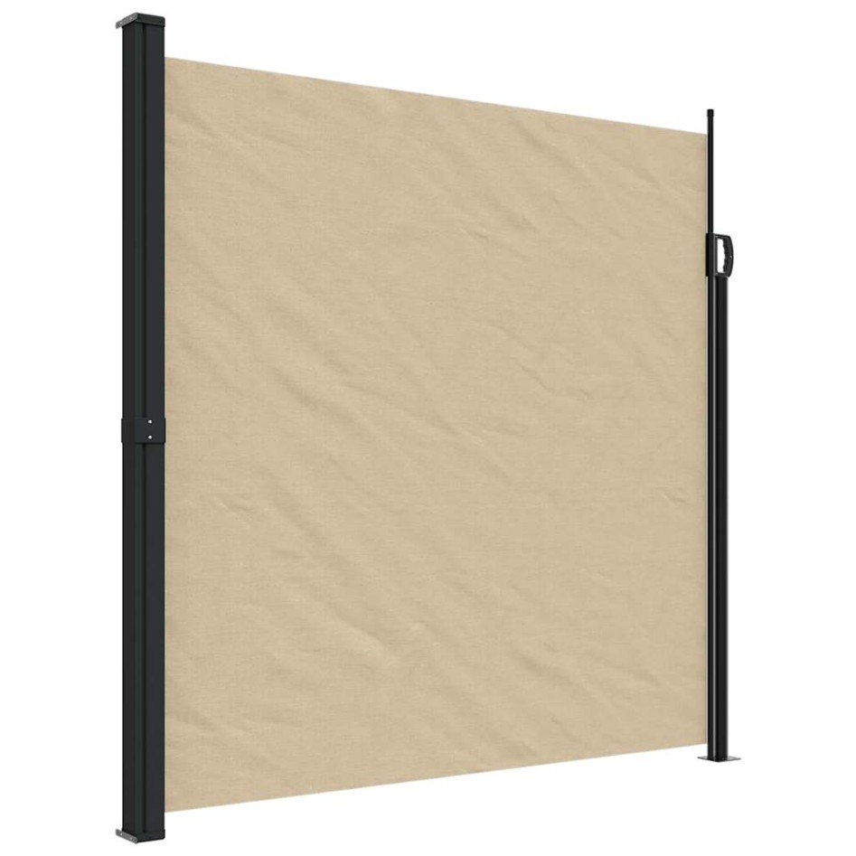 Toldo lateral retráctil beige 200x600