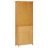 Estantería con 2 puertas de madera maciza de roble 70x30x180