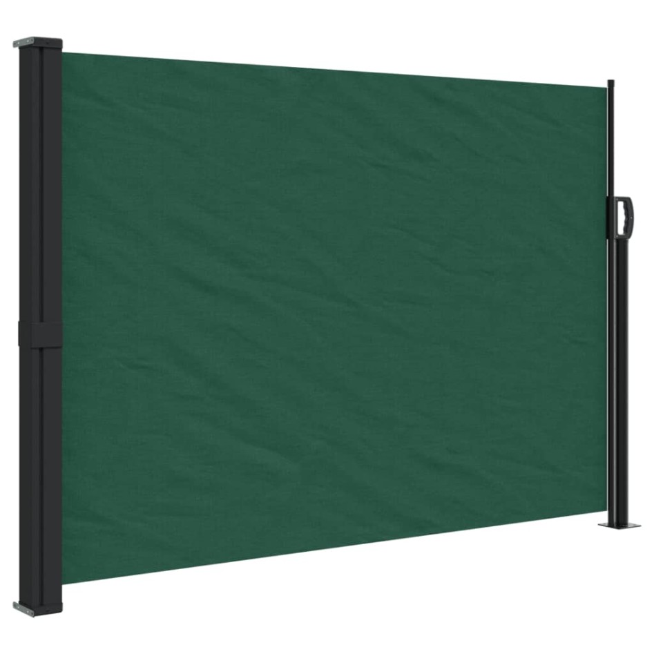 Toldo lateral retráctil verde oscuro 140x500