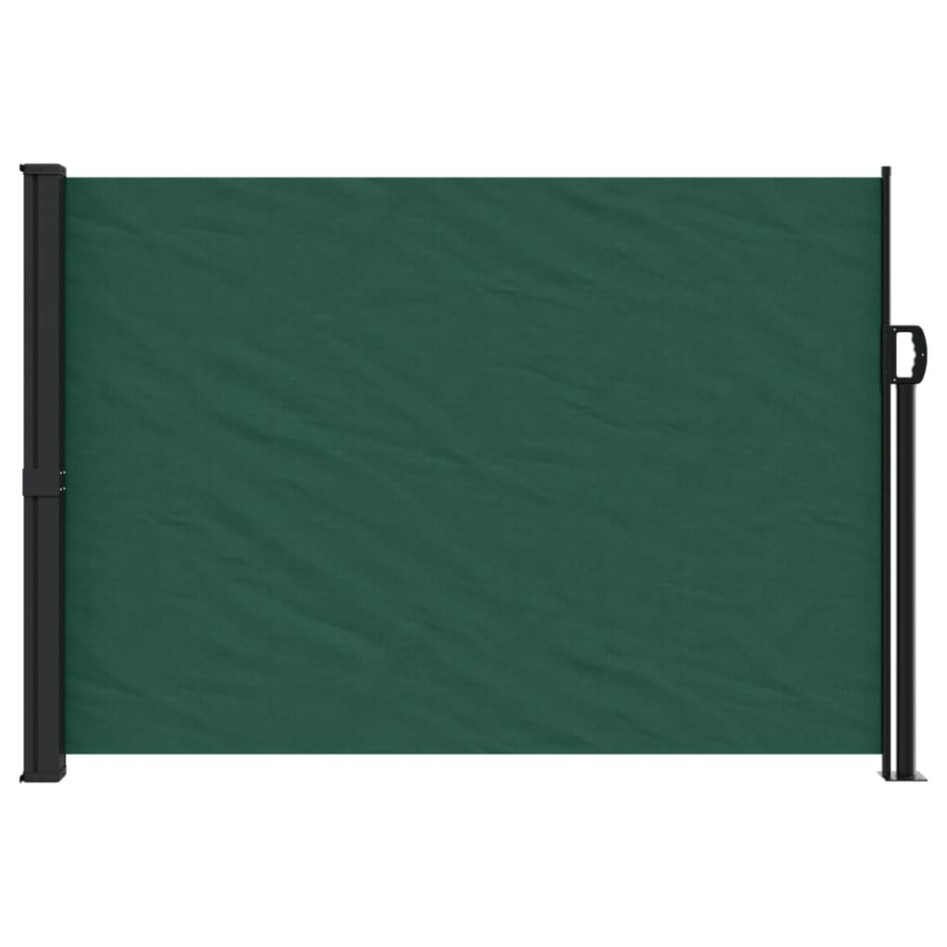 Toldo lateral retráctil verde oscuro 140x500