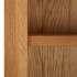 Estantería con 2 puertas de madera maciza de roble 70x30x180