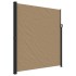 Toldo lateral retráctil gris taupe 220x600