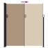 Toldo lateral retráctil gris taupe 220x600